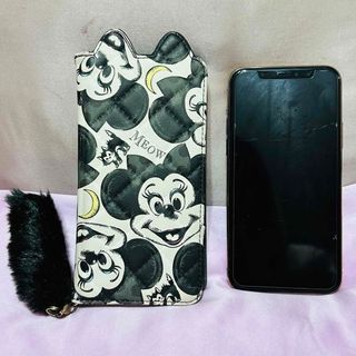 ディズニー(Disney)のミニー 多機種対応 スマホケース 中古品(モバイルケース/カバー)