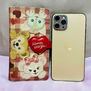 ディズニー(Disney)のダッフィー 多機種対応 スマホケース シェリーメイ ジェラトーニ 中古品(モバイルケース/カバー)