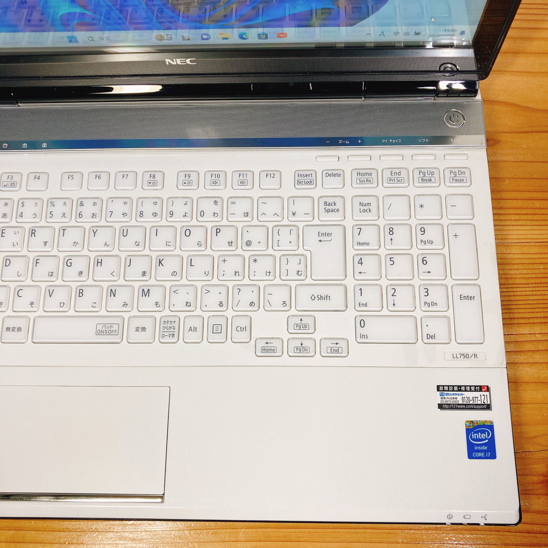 NEC - NEC/ノートパソコン/SSD/Corei7/オフィス付き/Win11/ホワイトの