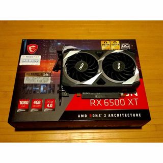 美品 MSI Radeon RX 6500 XT MECH 2X 4G OC(PCパーツ)