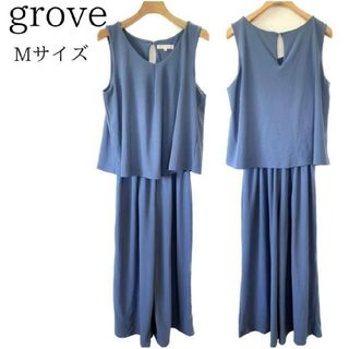 グローブ(grove)のgrove グローブ オールインワン ストレッチ パンツ(オールインワン)