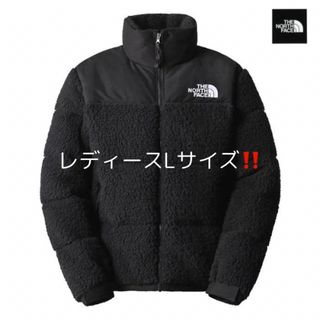 ザノースフェイス(THE NORTH FACE)のノースフェイス　シェルパヌプシジャケット　ボアダウン　ブラック　レディースL(ダウンジャケット)