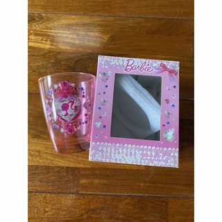 バービー(Barbie)のBarbie ピンク　グラス　コップ(グラス/カップ)