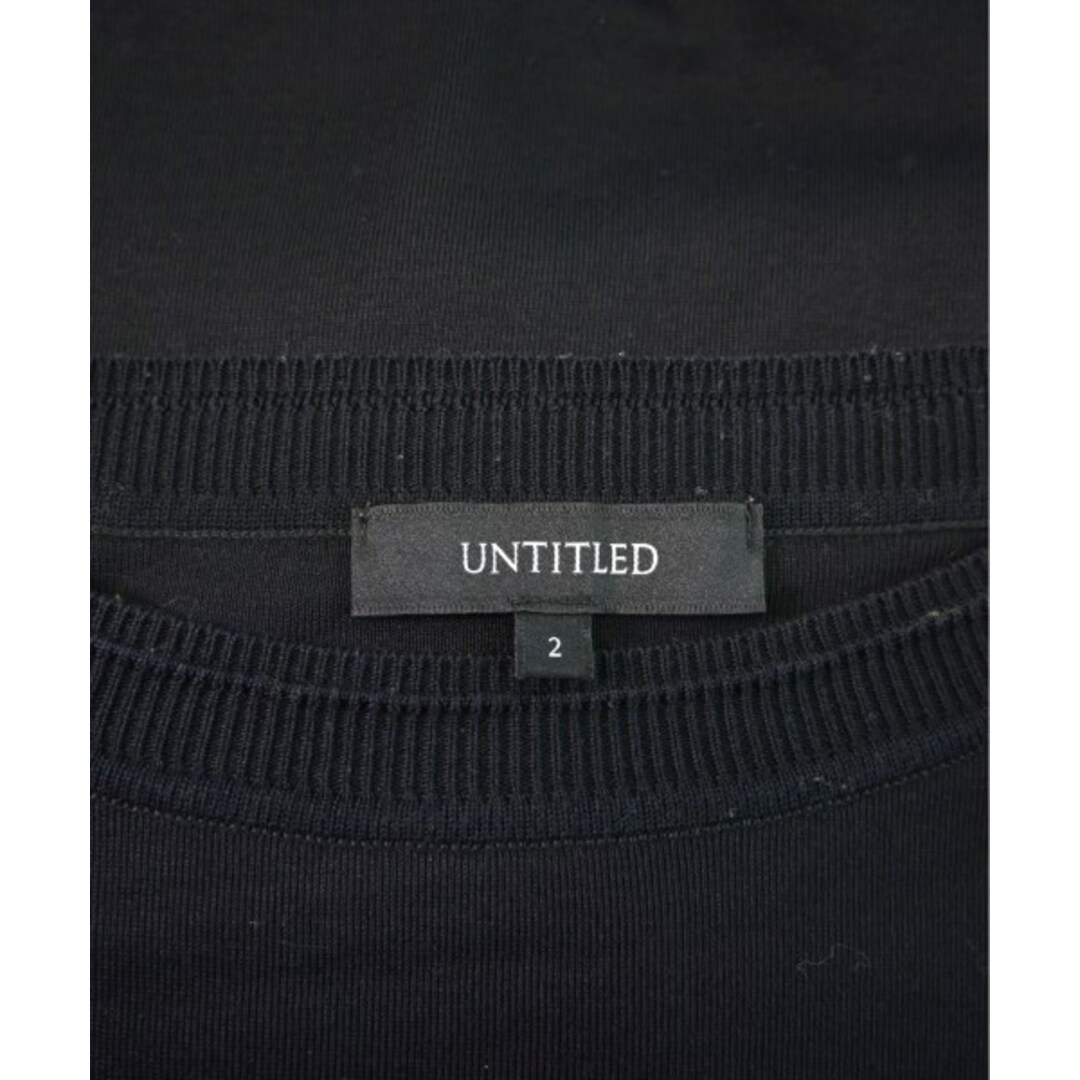 UNTITLED(アンタイトル)のUNTITLED アンタイトル Tシャツ・カットソー 2(M位) 黒 【古着】【中古】 レディースのトップス(カットソー(半袖/袖なし))の商品写真