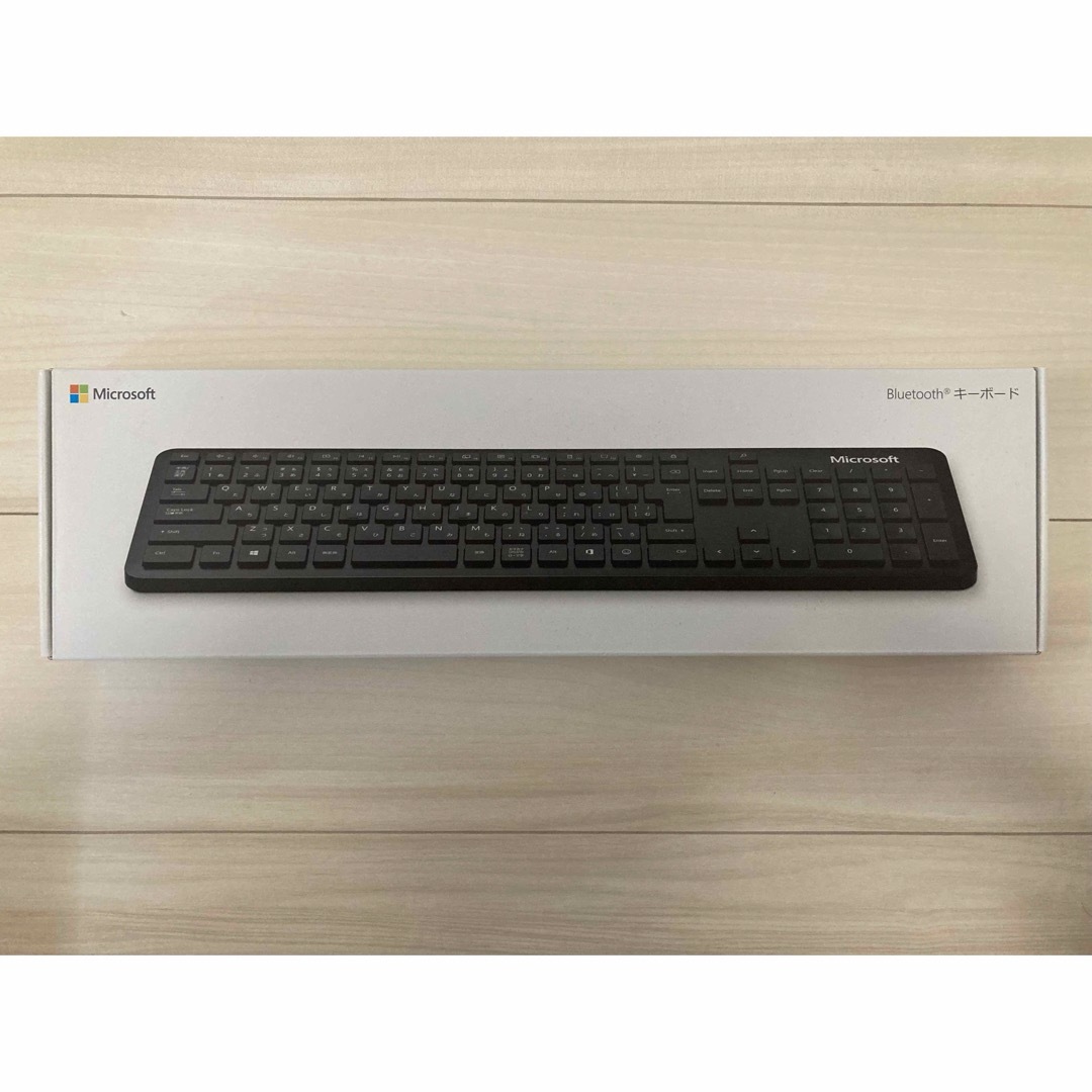 Microsoft(マイクロソフト)のBluetooth Keyboard QSZ-00019 ブラック スマホ/家電/カメラのPC/タブレット(PC周辺機器)の商品写真
