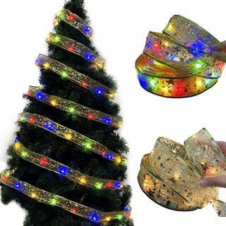 クリスマスイルミネーションライト電池式Lhyxuuk Christmas Rib(ライト/ランタン)