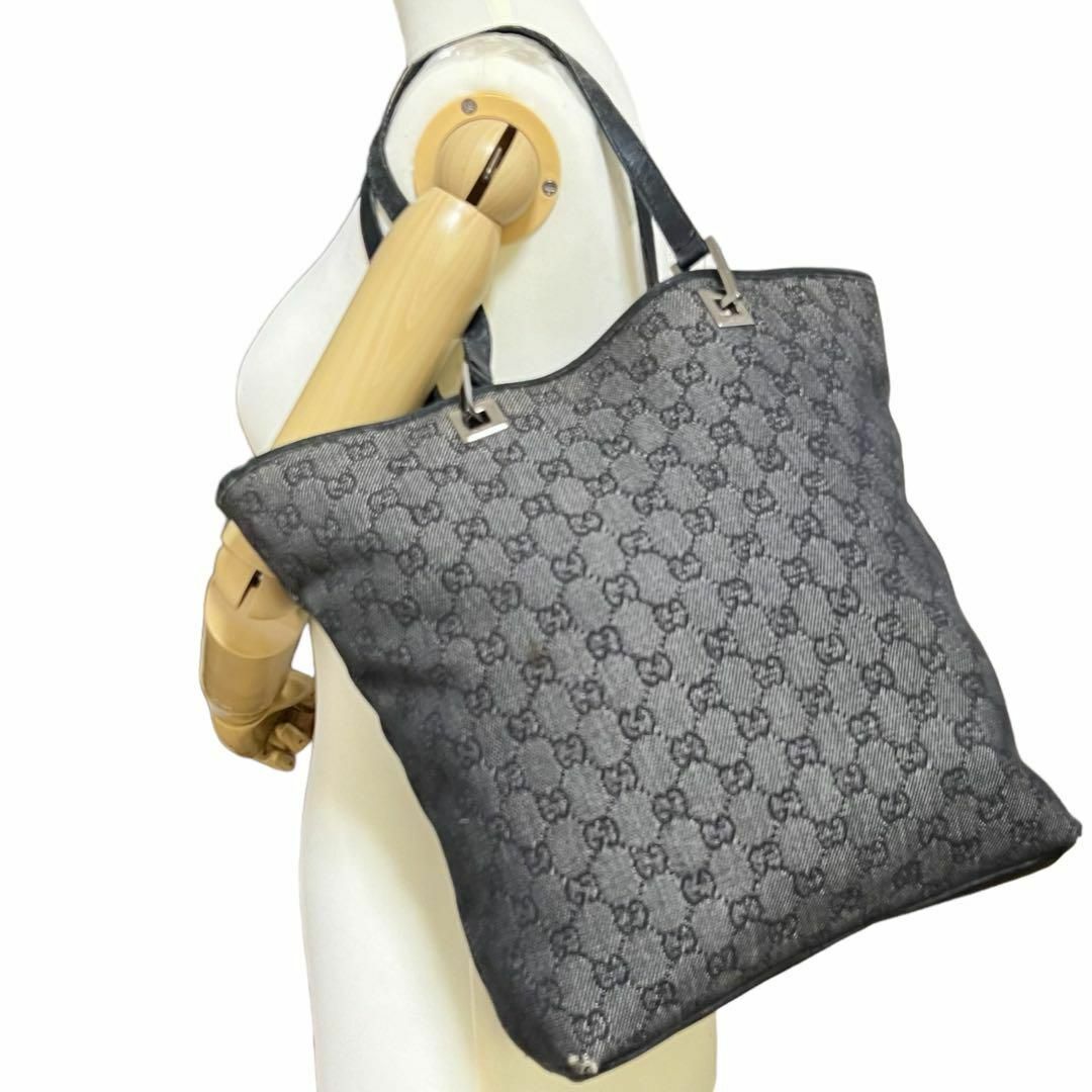 Gucci - 良品 グッチ トートバッグ ショルダーバッグ GG柄 キャンバス