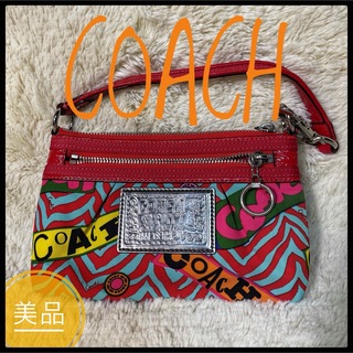 コーチ(COACH)の【美品】　coach コーチ　ポピー　ミニショルダー　ハンドバッグ(ショルダーバッグ)