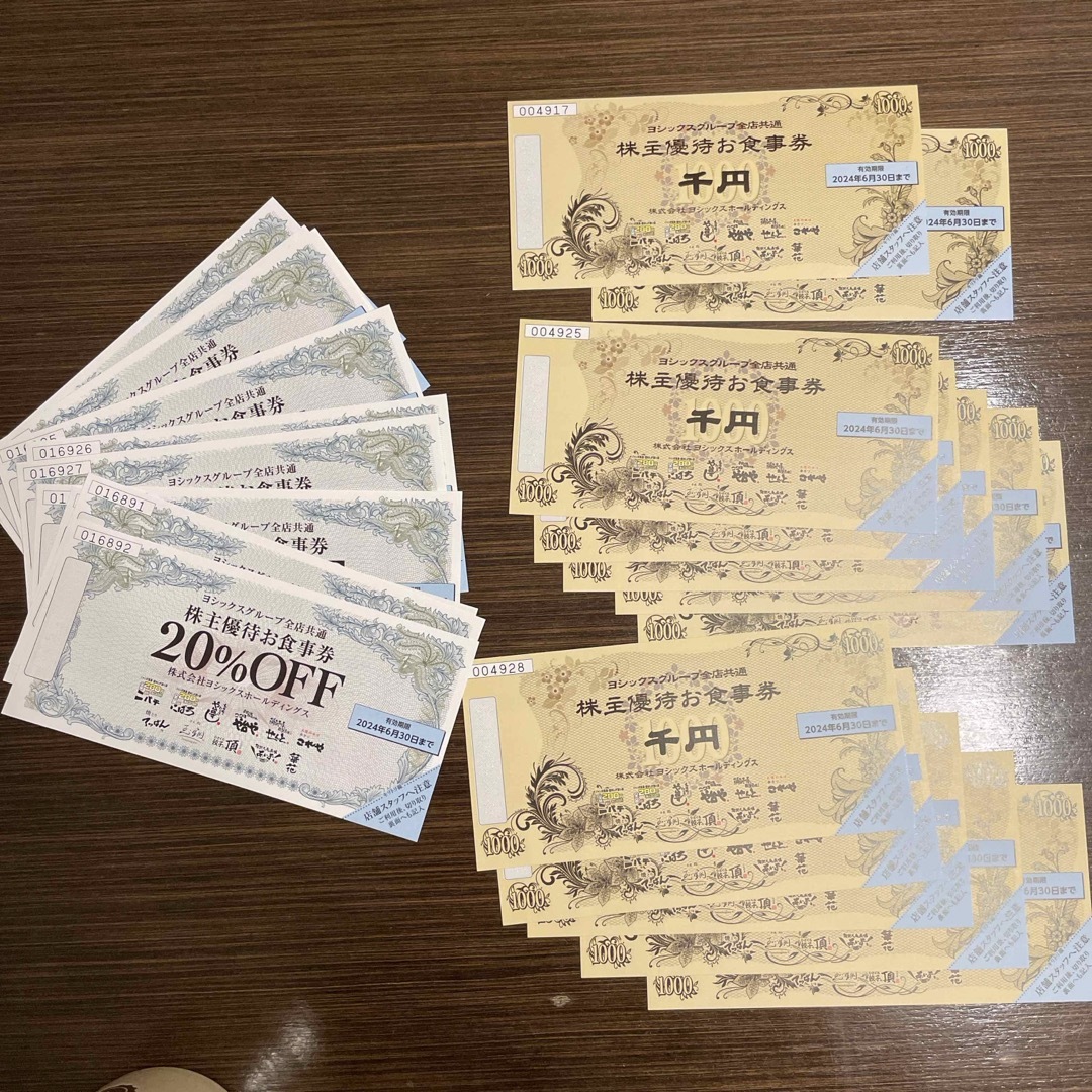 ヨシックス　株主優待　12,000円分