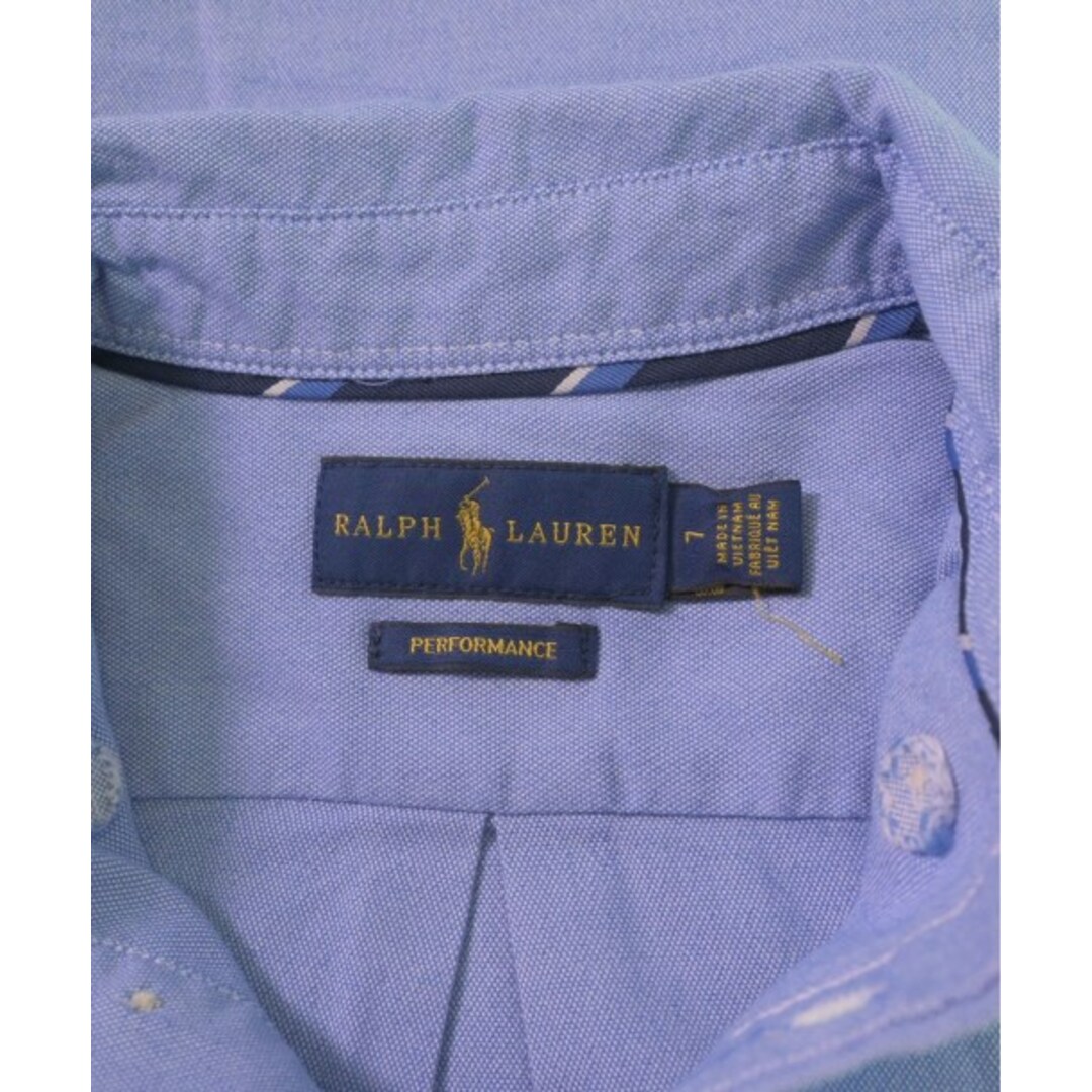 Ralph Lauren(ラルフローレン)のRalph Lauren ラルフローレン シャツ 130 青 【古着】【中古】 キッズ/ベビー/マタニティのキッズ服女の子用(90cm~)(ブラウス)の商品写真