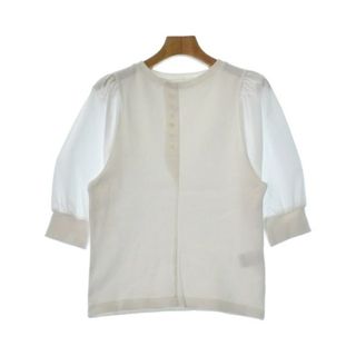 オペークドットクリップ(OPAQUE.CLIP)のOPAQUE.CLIP Tシャツ・カットソー 36/S 白 【古着】【中古】(カットソー(半袖/袖なし))