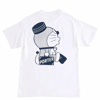 ポーター(PORTER)のPORTER x ドラえもん T-Shirt "White" XL ショップ袋付(Tシャツ/カットソー(半袖/袖なし))
