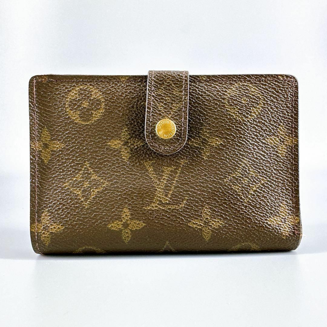 LOUIS VUITTON(ルイヴィトン)の美品 LOUISVUITTON モノグラム ヴィエノワ がま口 2つ折り PVC レディースのファッション小物(財布)の商品写真