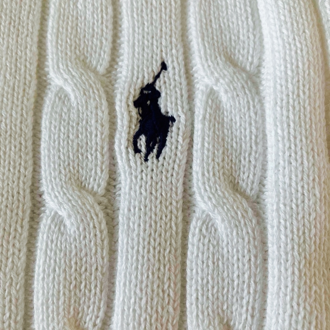 POLO RALPH LAUREN(ポロラルフローレン)のポロラルフローレン　ケーブルニット　ホワイト レディースのトップス(ニット/セーター)の商品写真