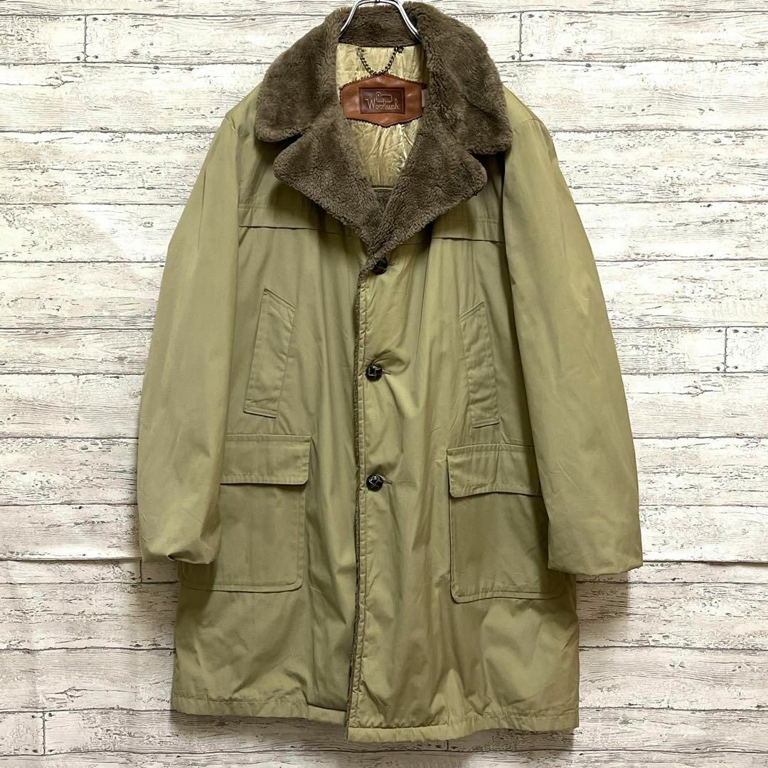 WOOLRICH(ウールリッチ)のウールリッチ USA製ボアコート ベージュ wool rich メンズのジャケット/アウター(モッズコート)の商品写真