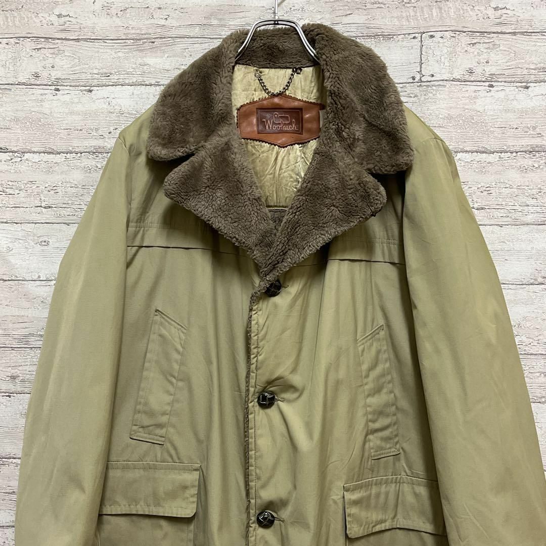 WOOLRICH(ウールリッチ)のウールリッチ USA製ボアコート ベージュ wool rich メンズのジャケット/アウター(モッズコート)の商品写真