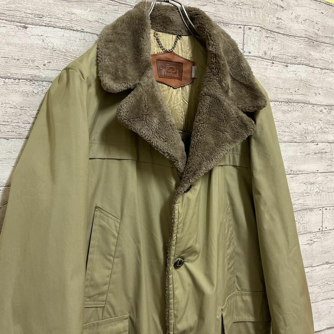 WOOLRICH(ウールリッチ)のウールリッチ USA製ボアコート ベージュ wool rich メンズのジャケット/アウター(モッズコート)の商品写真