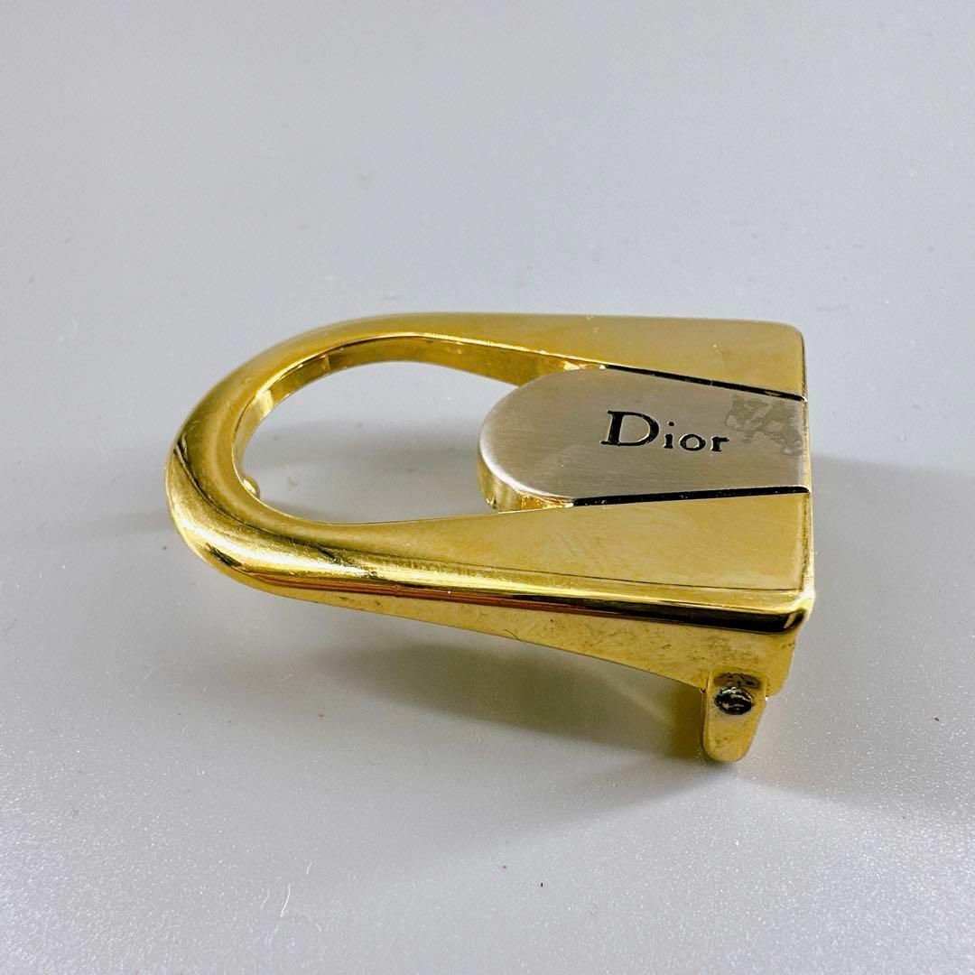 極美品 Christian Dior バックル ロゴ金具 ゴールド ベルトの 極美品 Christian Dior バックル ロゴ金具 ゴールド ベルトの