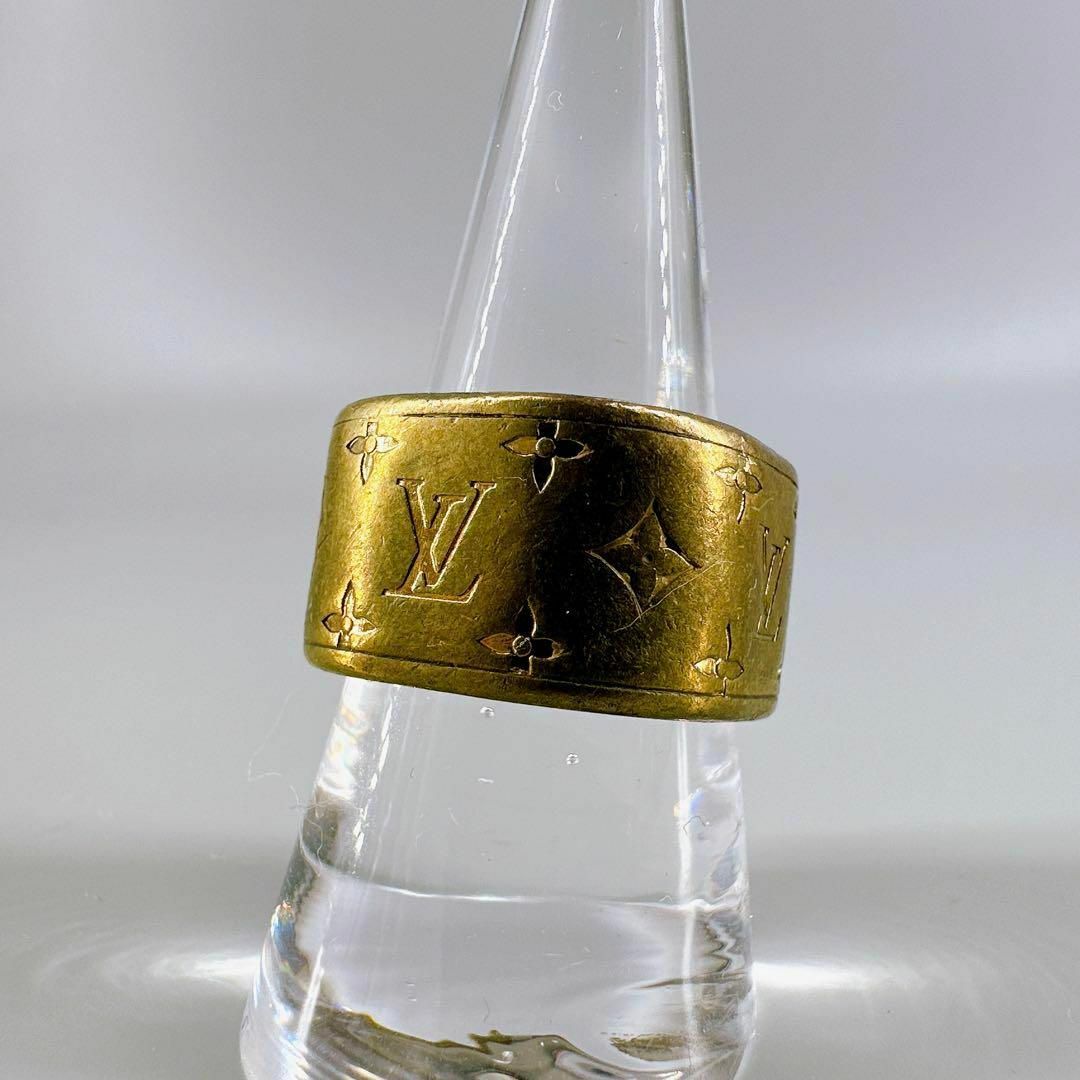 LOUIS VUITTON(ルイヴィトン)の「20号」極美品 LOUISVUITTON モノグラム リング 指輪 ゴールド レディースのアクセサリー(イヤリング)の商品写真