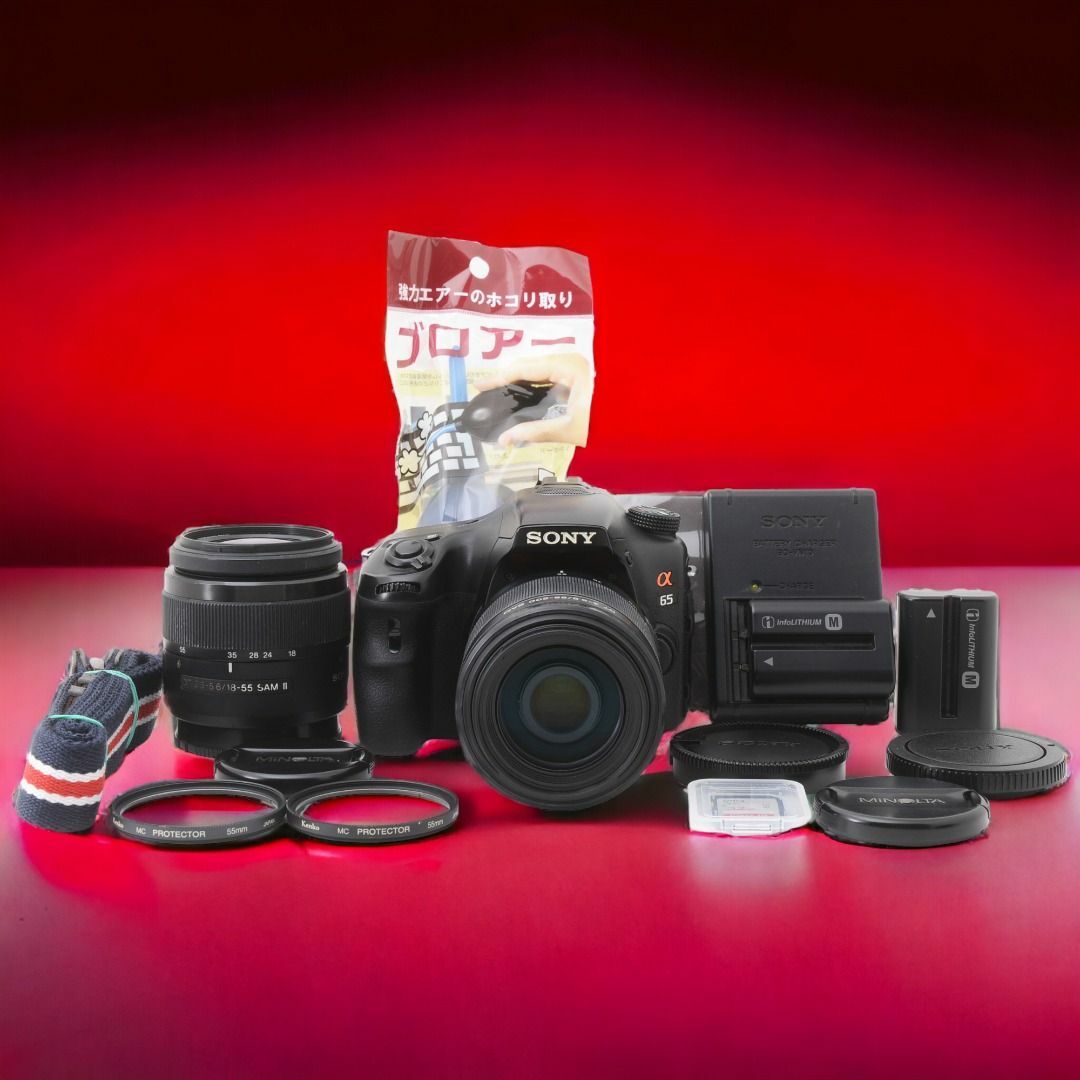 SONY - ❤️回転液晶で自撮りもOK❤️SONY α65❤️標準&望遠ダブル