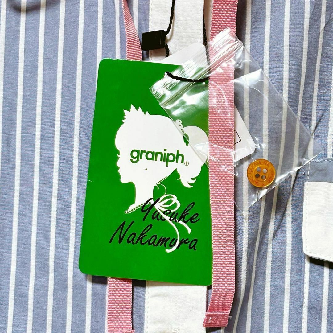 Design Tshirts Store graniph(グラニフ)のグラニフ　明石さんのワンピース　中村佑介コラボ　シャツワンピース　Lサイズ レディースのワンピース(ひざ丈ワンピース)の商品写真