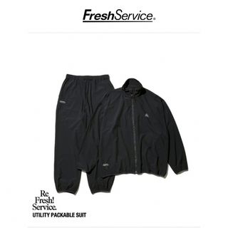 freshservice★UTILITY PACKABLE SUIT★ブラックL(スウェット)