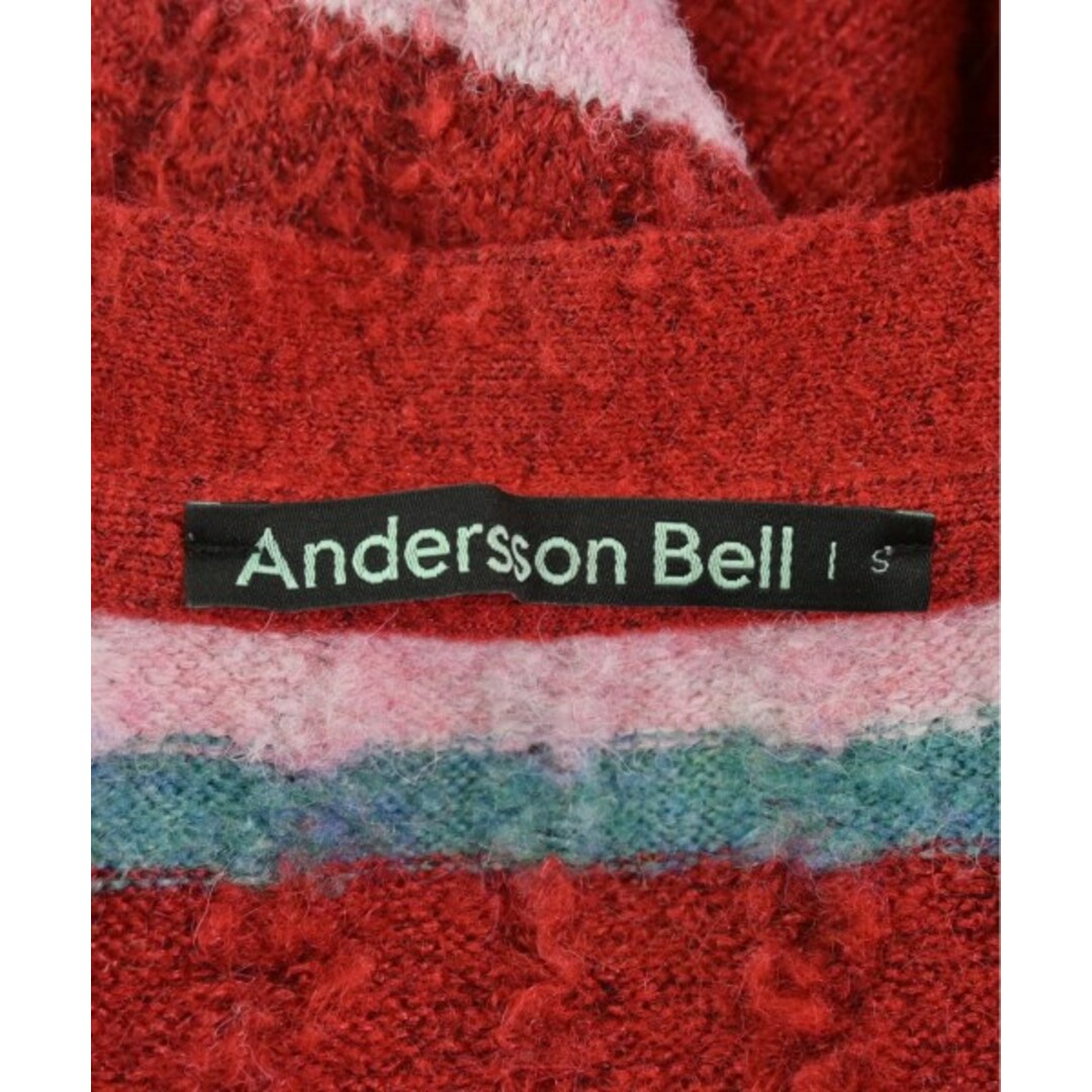 Andersson Bell(アンダースンベル)のANDERSSON BELL カーディガン S 赤xピンクx青系(ボーダー) 【古着】【中古】 レディースのトップス(カーディガン)の商品写真