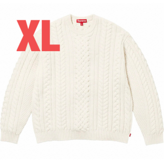 シュプリーム(Supreme)のSupreme Applique Cable Knit Sweater XL(ニット/セーター)