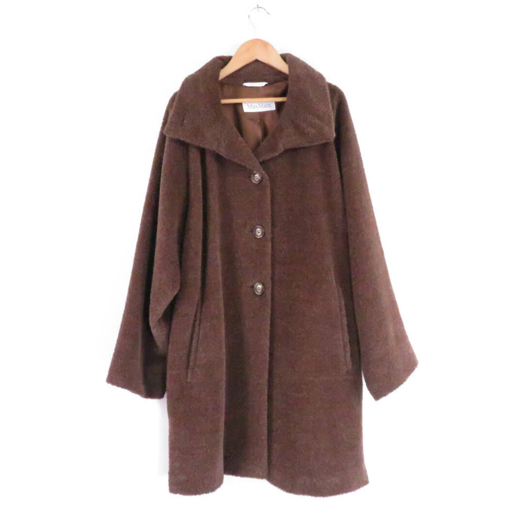 Max Mara(マックスマーラ)の美品 MAXMARA マックスマーラ コート 40(M) アルパカ ウール 白タグ レディース AM5173B2  レディースのジャケット/アウター(ロングコート)の商品写真