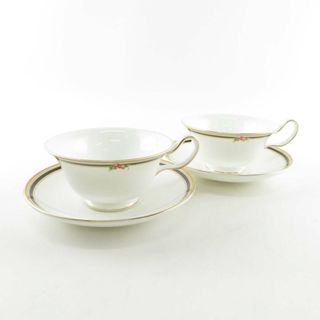 ウェッジウッド(WEDGWOOD)の美品 WEDGWOOD ウェッジウッド CLIO クリオ ティーカップ＆ソーサー 2客 ピオニー ペア 壺ロゴ スクラッチキズ SY7549B2 (グラス/カップ)