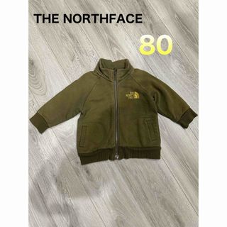 ザノースフェイス(THE NORTH FACE)の【美品】お洒落なカーキ★THE NORTHFACE ジップアップトレーナー(トレーナー)