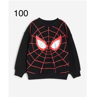 エイチアンドエム(H&M)の《新作》新品　スパイダーマン　オーバーサイズスウェットシャツ　100-105(ジャケット/上着)