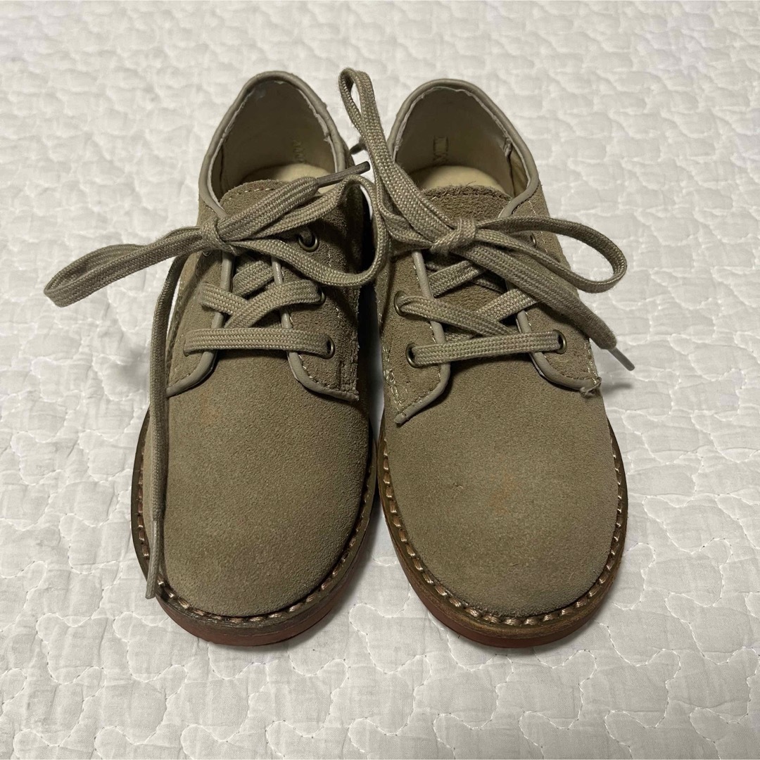 POLO RALPH LAUREN(ポロラルフローレン)のPOLO RALPH LAUREN キッズシューズスウェード ベージュ 14cm キッズ/ベビー/マタニティのベビー靴/シューズ(~14cm)(フォーマルシューズ)の商品写真