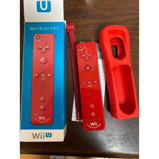 ウィーユー(Wii U)のNintendo WII リモコンプラス アカ　赤(家庭用ゲーム機本体)