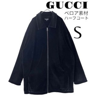 グッチ(Gucci)の《希少》90年代OLD GUCCIグッチ  ベロア素材ハーフコート刺繍入り S(その他)