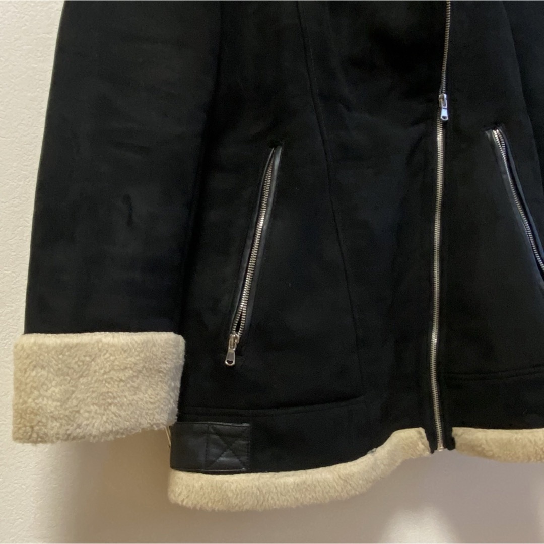 ZARA - ZARA ムートンコート ライダースジャケット メンズ ZARA - ZARA ムートンコート ライダースジャケット メンズ