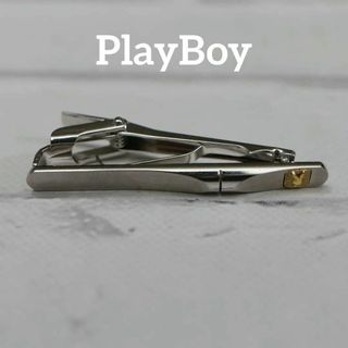 プレイボーイ(PLAYBOY)の【匿名配送】 プレイボーイ タイピン シルバー ロゴ シンプル(ネクタイピン)