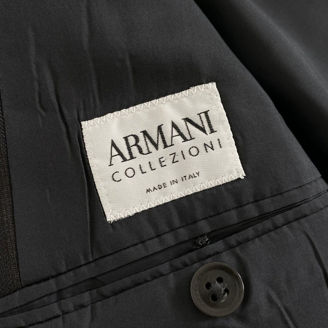 ARMANI COLLEZIONI(アルマーニ コレツィオーニ)の25l3 イタリア製 ARMANI COLLEZIONI アルマーニコレツォーニ セットアップスーツ パンツスーツ 48 ブラウン メンズ ストライプ シングルスーツ フォーマル メンズのスーツ(セットアップ)の商品写真