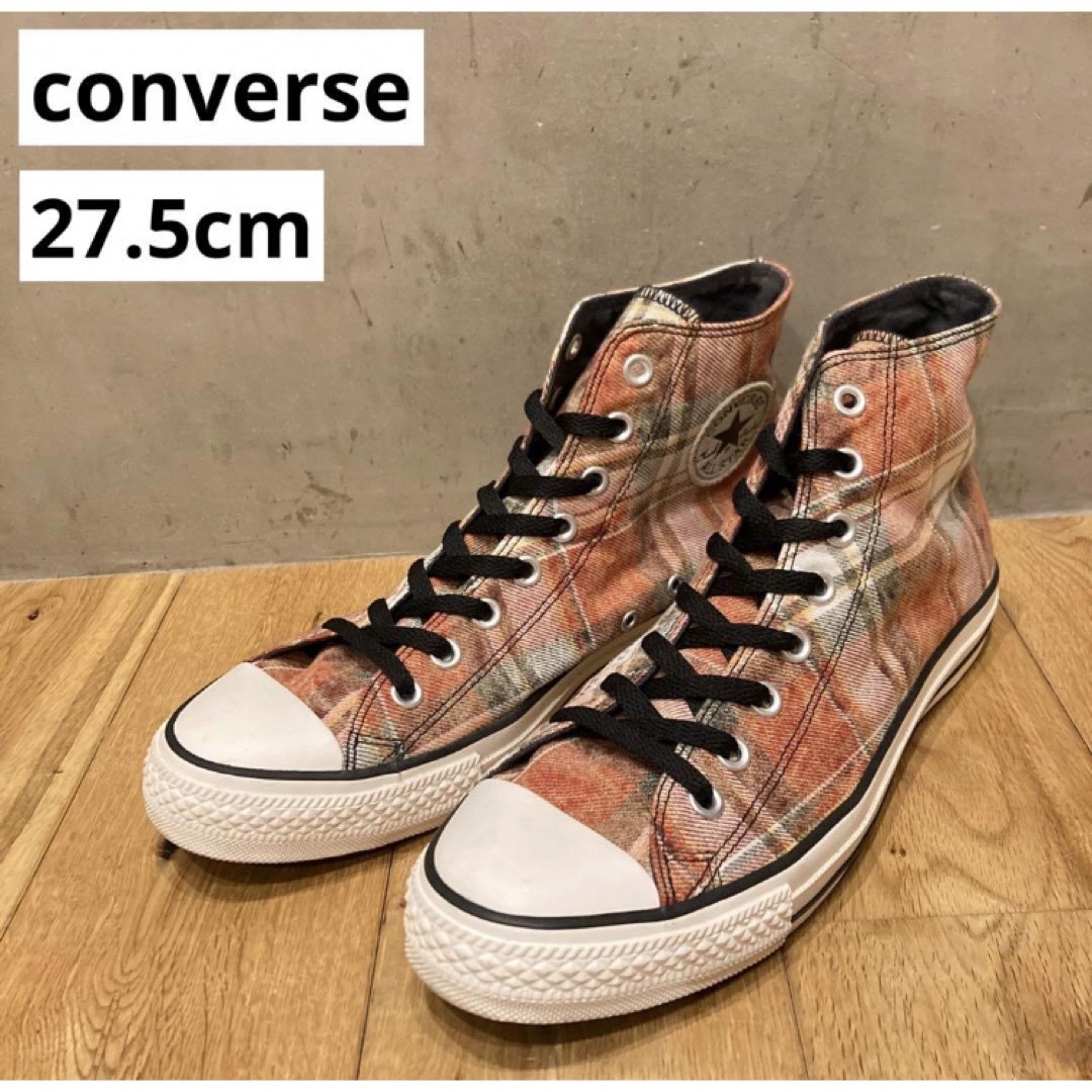 converse コンバース　オールスターハイ　チャックテイラー　チェック柄200円引〜9999円