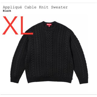 シュプリーム(Supreme)のSupreme Applique Cable Knit Sweater XL(ニット/セーター)