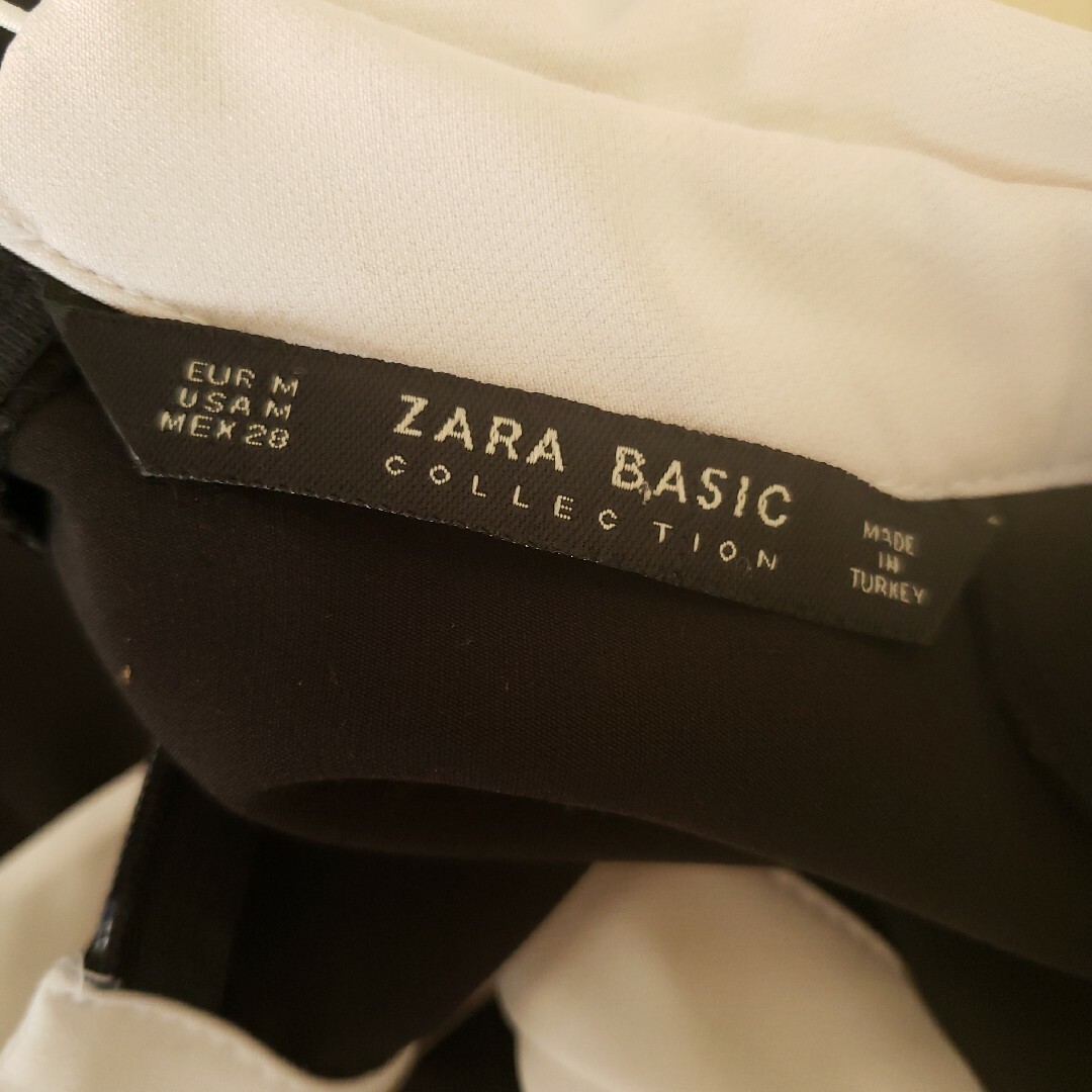 ZARA　ワンピース　襟つき　パーティー　クリスマス M レディースのワンピース(ミニワンピース)の商品写真