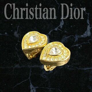 クリスチャンディオール(Christian Dior)のクリスチャンディオール　イヤリング　ハート　ゴールド　a0106(イヤリング)