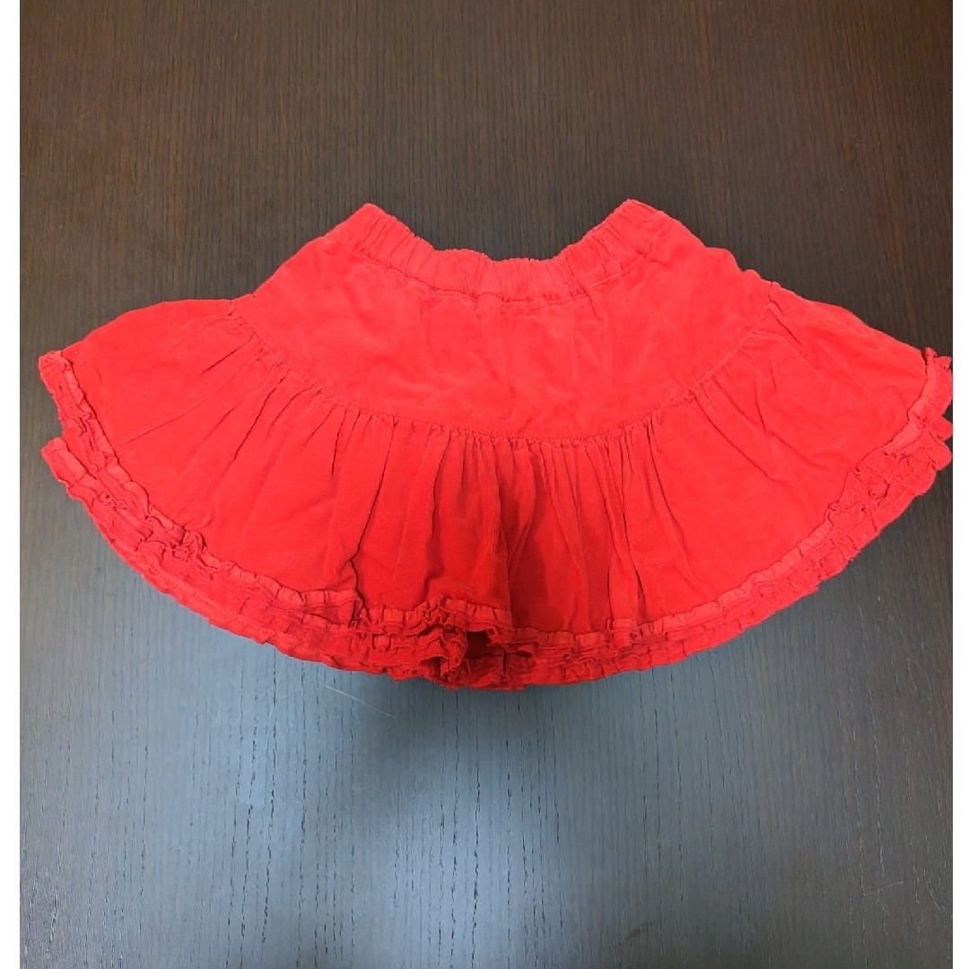 BABYDOLL(ベビードール)のBABY DOLL スカート 110㎝　赤 キッズ/ベビー/マタニティのキッズ服女の子用(90cm~)(スカート)の商品写真