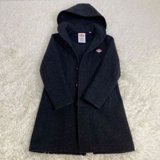 ダントン(DANTON)のダントンWOOL MOSEER LONG 丸衿フード付コート 2way グレー(ロングコート)