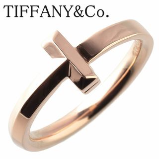 ティファニー(Tiffany & Co.)のティファニー Tワン ナロー リング 約10号 Au750PG ショップカード(2020年) 箱 TIFFANY【14636】(リング(指輪))