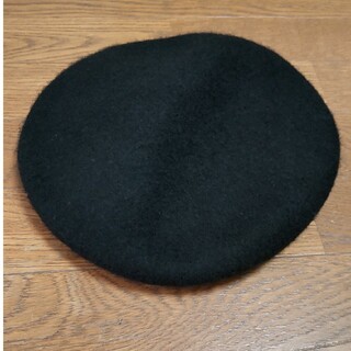 【美品】ベレー帽　黒(ハンチング/ベレー帽)