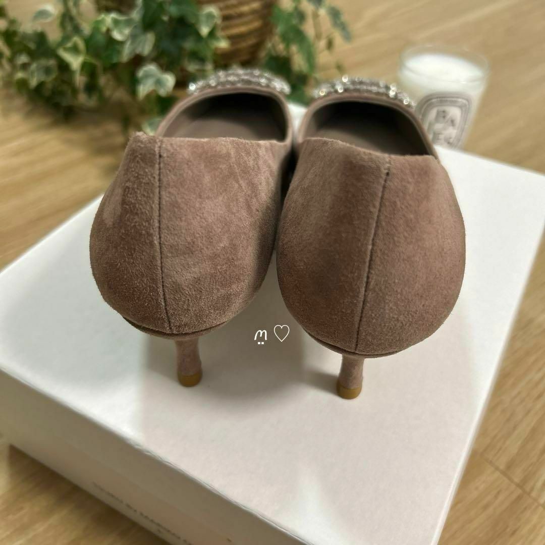 TSURU by Mariko Oikawa(ツルバイマリコオイカワ)の新品　ツルバイマリコオイカワ　ビジューパンプス　38　24.5cm　ココモカ レディースの靴/シューズ(ハイヒール/パンプス)の商品写真