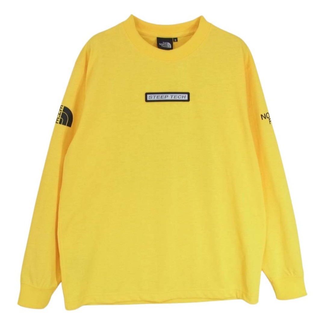 S肩幅THE NORTH FACE ノースフェイス カットソー NT82203 STEEP TECH L/S Tee スティープテック ロングスリーブ Tシャツ イエロー系 S