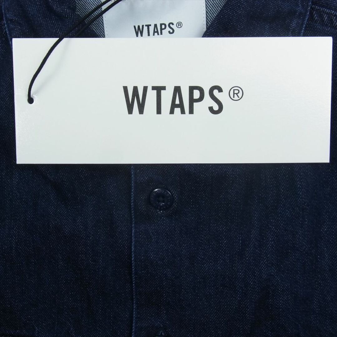 W)taps(ダブルタップス)のWTAPS ダブルタップス 23SS 231BRDT-SHM01 CBW LS DENIM デニム シャツ ジャケット インディゴブルー系 03【中古】 メンズのトップス(シャツ)の商品写真