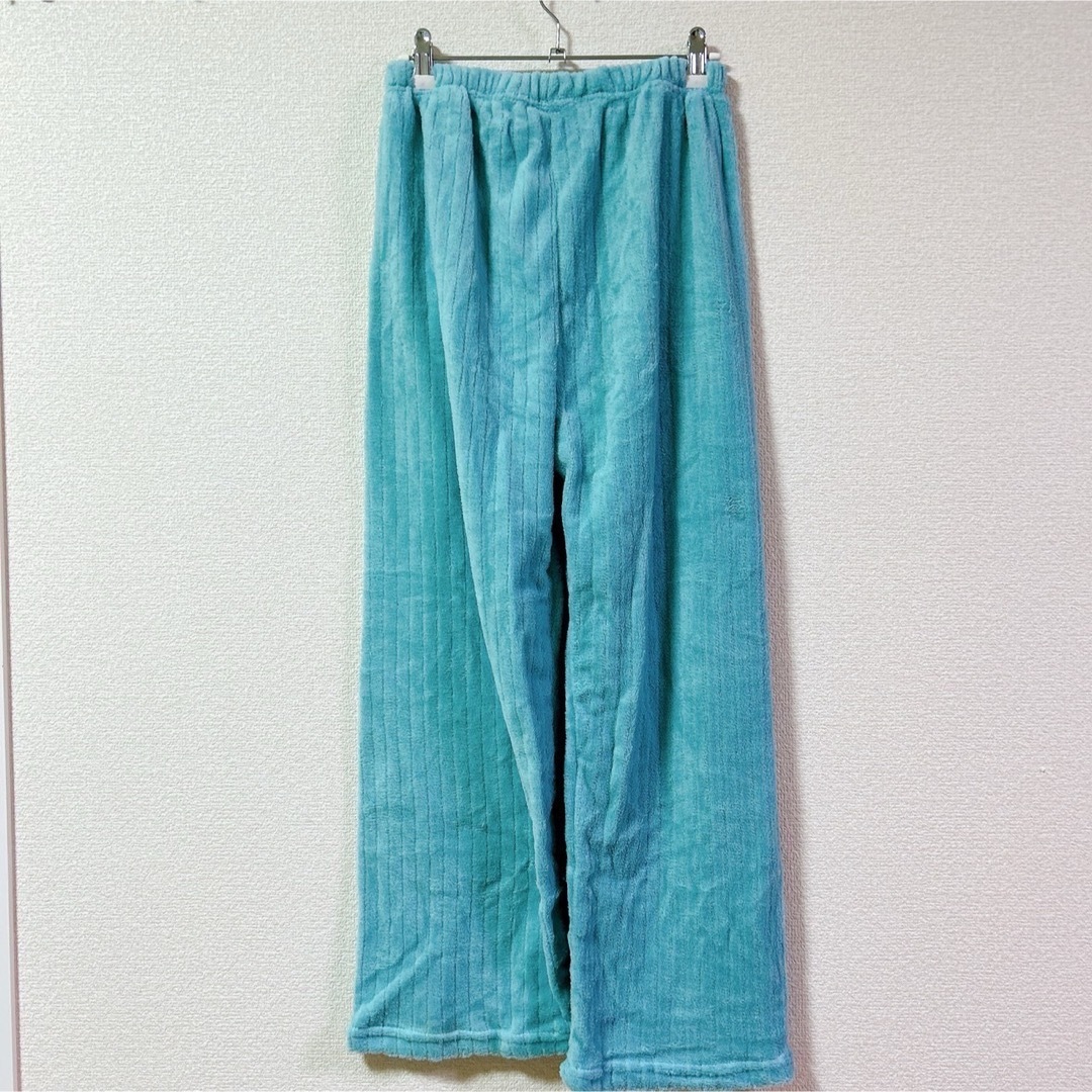 【ブルー】ルームウェア パジャマ 部屋着 もこもこ レディース 上下セット 韓国 レディースのルームウェア/パジャマ(ルームウェア)の商品写真